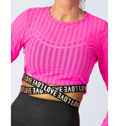 Crop Top Nanilove Tull Rayado.