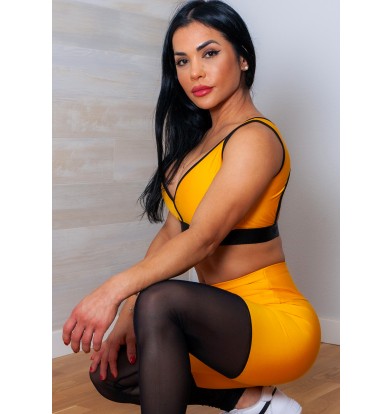 Conjunto Cristal Chic Amarillo