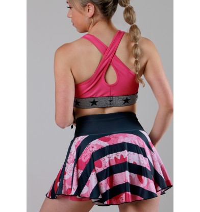 Falda Short Cebra Camuflada