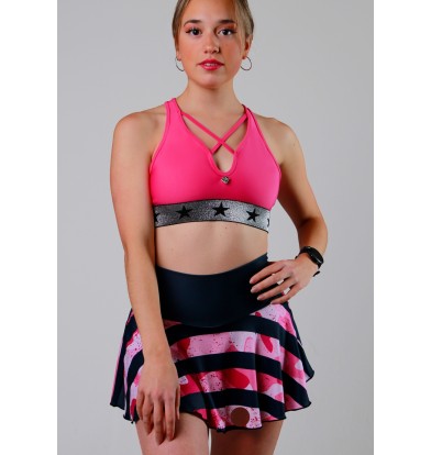 Falda Short Cebra-Pink Camu 2