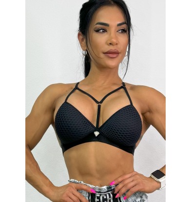 Top Jacquard Negro