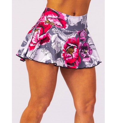 FALDA SHORT SKULL GREY 2