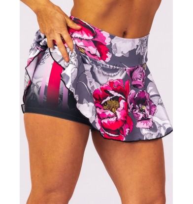 FALDA SHORT SKULL GREY