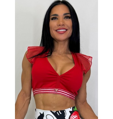 Top Bolero negro