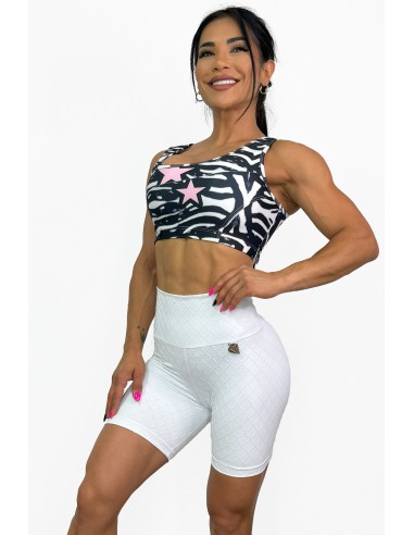 Short Ciclista Jacquard Blanco.