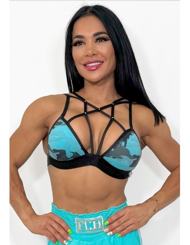 Top Blue Camuflado