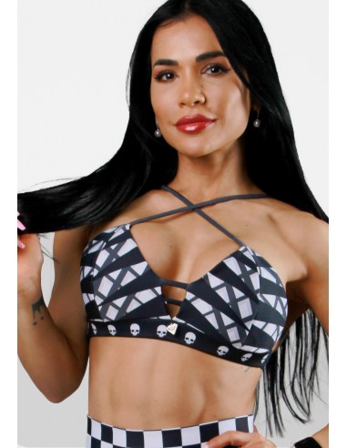Top Ironia Cubic Calavera