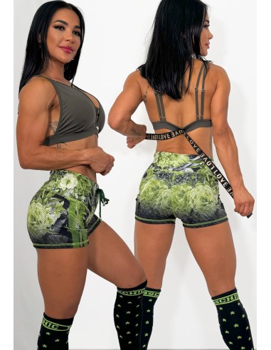 Conjunto Short Love Verde
