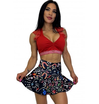 Falda Short Pantera colors