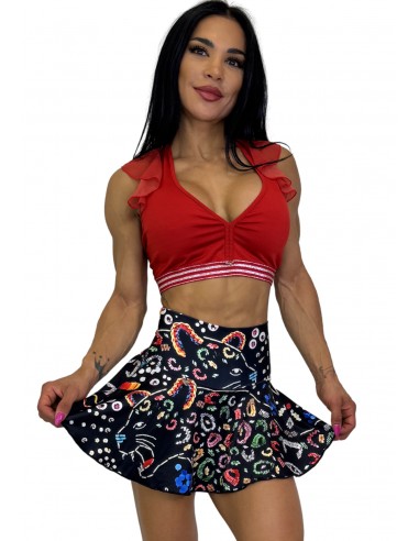 Falda Short Pantera colors