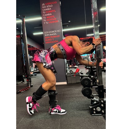Falda Short Stars Fucsia