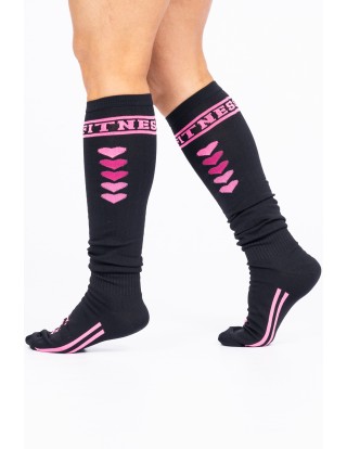 MEDIAS BLACK FCH HEARTS 2